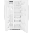 GE 33-inch 23 cu.ft. Freestanding Side-by-Side Refrigerator with LED Lighting GSE23GGPWWGSE23GGPWW