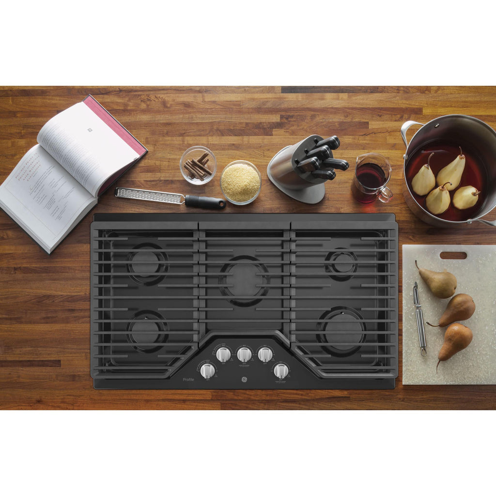 GE Profile 36-inch Built-In Gas Cooktop with MAX Burner System PGP7036