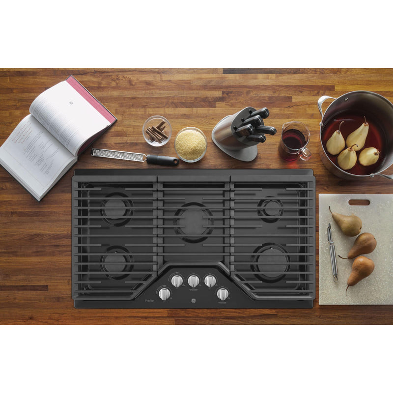 GE Profile 36-inch Built-In Gas Cooktop with MAX Burner System PGP7036DLBB IMAGE 2