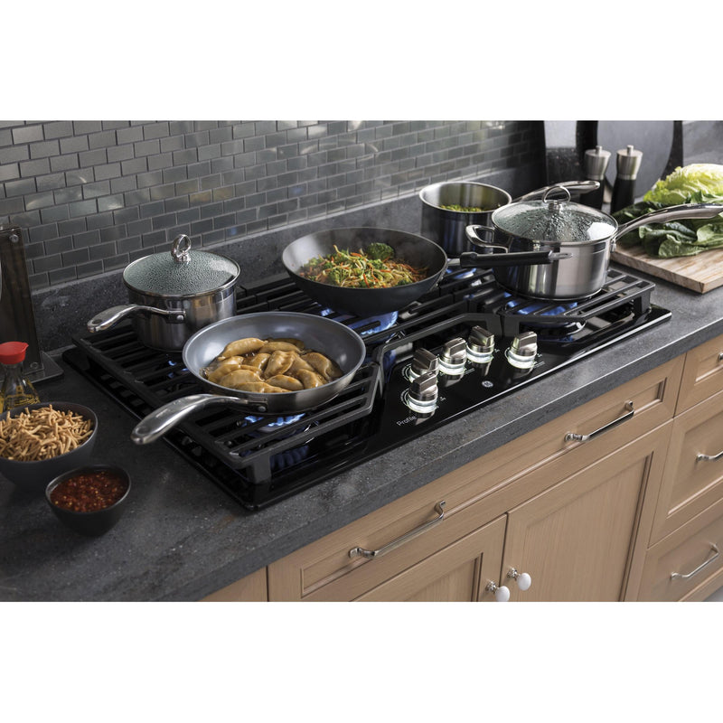 GE Profile 36-inch Built-In Gas Cooktop with MAX Burner System PGP7036DLBB IMAGE 7