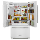 KitchenAid 36-inch, 26.8 cu. ft. Freestanding French Door 3-Door Refrigerator with Exterior Ice and Water Dispensing System KRFF507HWH IMAGE 3