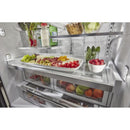 KitchenAid 36-inch, 26.8 cu. ft. Freestanding French 3-Door Refrigerator with External Ice and Water Dispensing System KRFF507HBL IMAGE 4