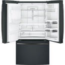 GE Profile 36-inch, 27.8 Cu. Ft. French 3-Door Refrigerator with Hands-Free AutoFill PFE28KELDS IMAGE 2