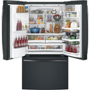 GE Profile 36-inch, 27.8 Cu. Ft. French 3-Door Refrigerator with Hands-Free AutoFill PFE28KELDS IMAGE 3