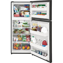 Frigidaire 28-inch, 17.6 cu.ft. Freestanding Top Freezer Refrigerator with LED Lighting (Black)FFHT1822UB
