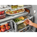 KitchenAid French 3-Door Refrigerator with External Water and Ice Dispensing System (PrintShield Stainless Steel)KRFF577KPS