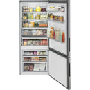Haier 28-inch, 15 cu. ft. Bottom Freezer Refrigerator HRB15N3BGSHRB15N3BGS