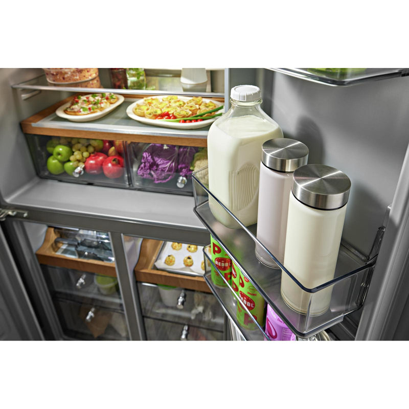 (KRQC506MPS) KitchenAid 36-inch, 19.4 cu. ft. Counter-Depth 4-Door Refrigerator with PrintShield? Finish KRQC506MPS