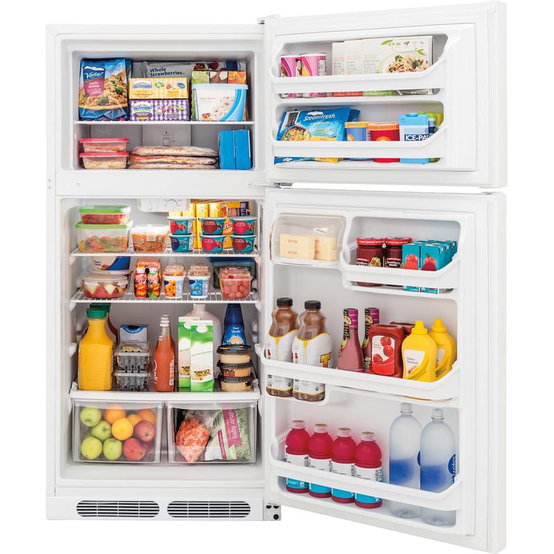 Crosley 28-inch, 15 cu.ft. Freestanding Top Freezer Refrigerator CRTE151TW IMAGE 7