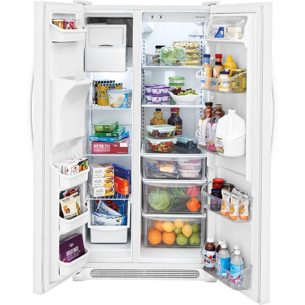 Crosley 36-inch, 26 cu.ft. Freestanding Side-by-Side Refrigerator with External Water and Ice Dispensing System CRSE263TW IMAGE 1