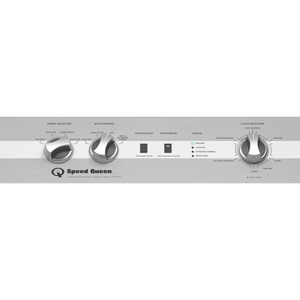 Speed Queen DC5 7 Cu. Ft. White Gas Dryer (DC5004WG)