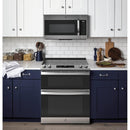 GE 30-inch Slide-in Electric Range with True European Convection Technology JSS86SPSSJSS86SPSS