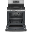 GE 30-inch Freestanding Gas Range with Convection Technology JGB735SPSSJGB735SPSS