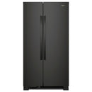 Whirlpool 33-inch, 21.7 cu. ft. Freestanding Side-by-side Refrigerator with Adaptive Defrost WRS312SNHB (Black)WRS312SNHB