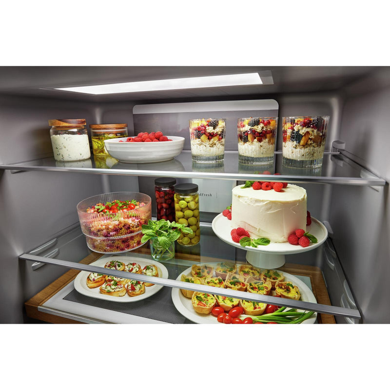 KitchenAid 36-inch, 19.4 cu. ft. Counter-Depth 4-Door Refrigerator with PrintShield™ Finish KRQC506MPS (KRQC506MPS)