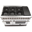 Forno Galiano Alta Qualita 48-inch Freestanding Dual Fuel Range with Convection Technology FFSGS6156-48WHT