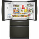 Whirlpool 36-inch, 26.2 cu. ft. French 4-Door Refrigerator WRX986SIHV (Black Stainless Fingerprint Resistant)WRX986SIHV