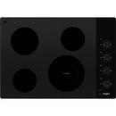 Whirlpool 30-inch Built-In Electric Cooktop (Black)WCE55US0HB