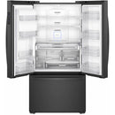 Whirlpool 36-inch, 23.8 cu. ft. Counter-Depth French 3-Door Refrigerator (Black)WRF954CIHB