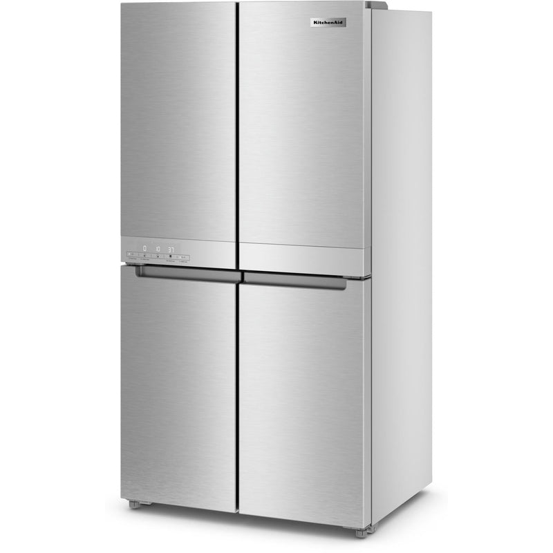 (KRQC506MPS) KitchenAid 36-inch, 19.4 cu. ft. Counter-Depth 4-Door Refrigerator with PrintShield? Finish KRQC506MPS
