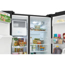 Frigidaire 36-inch, 25.6 cu.ft. Freestanding Side-by-Side Refrigerator with Ice and Water Dispensing System FRSS2623AB (FRSS2623AB)