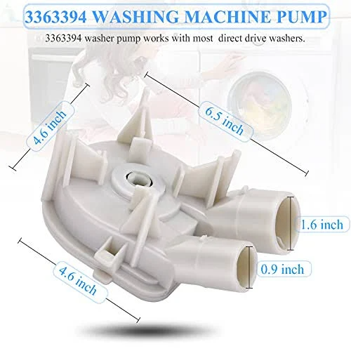 Whirlpool Washer Drain Pump (WP3363394)