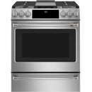 Café 30-inch Slide-in Dual-Fuel Range with Convection Technology C2S900P2MS1