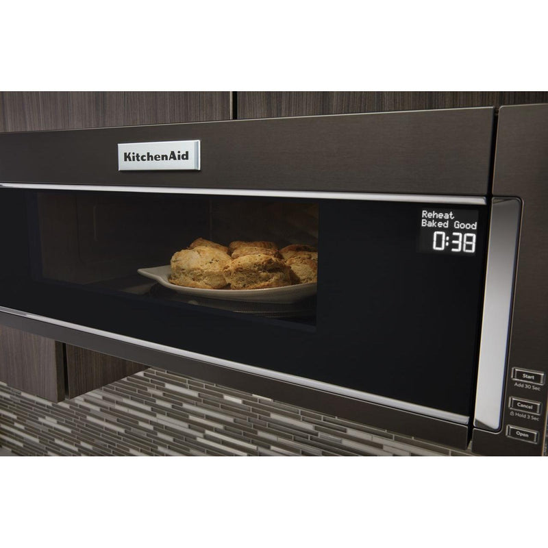 KitchenAid 30-inch, 1.1 cu.ft. Over-the-Range Microwave Oven with Whisper Quiet® Ventilation System KMLS311HBS IMAGE 14