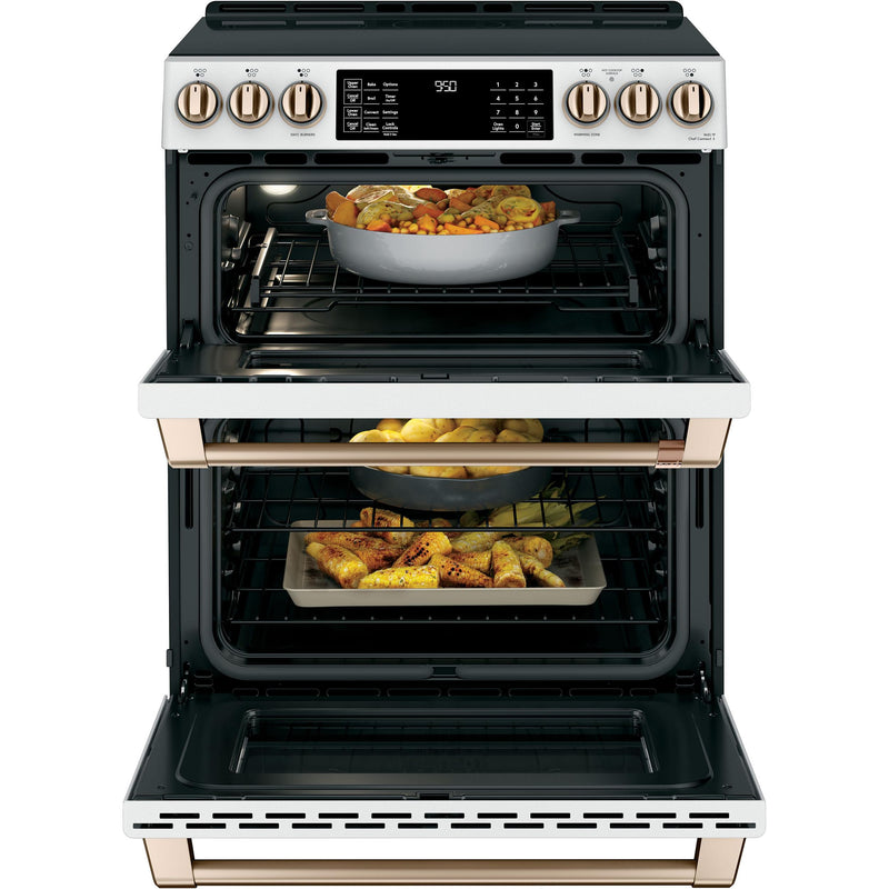 Double oven with on sale induction cooktop