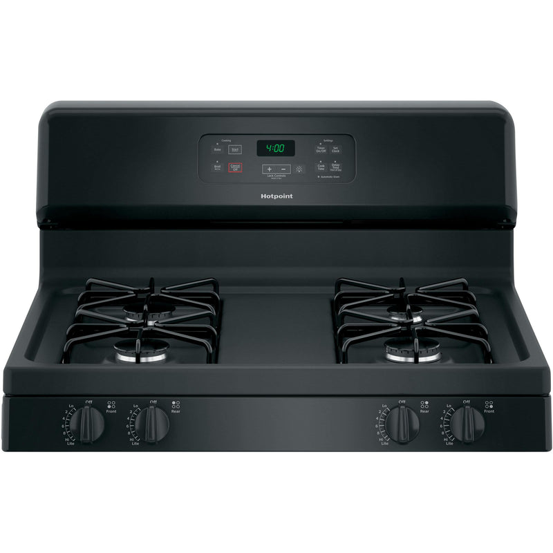 Hotpoint 30-inch Freestanding Gas Range RGBS400DMBB IMAGE 4