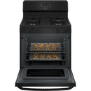 Hotpoint 30-inch Freestanding Gas Range RGBS400DMBB IMAGE 5