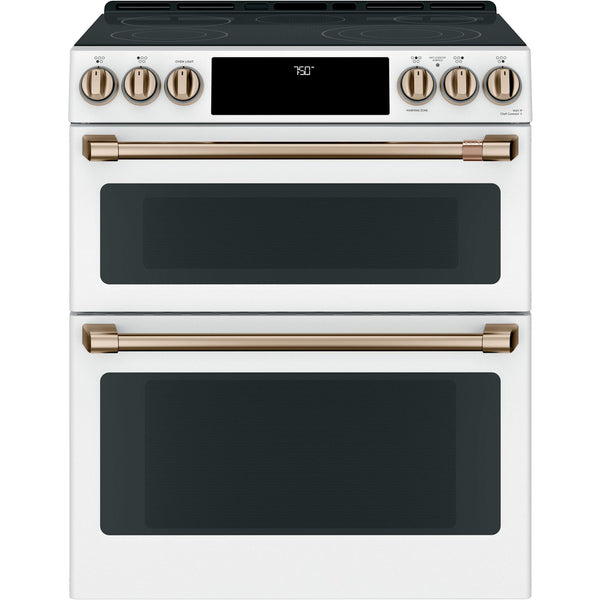 Café 30-inch Slide-in Electric Range with Convection CES750P4MW2 IMAGE 1
