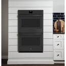 GE 27-inch, 8.6 cu.ft. Built-in Double Wall Oven with True European Convection JKD5000DNBBJKD5000DNBB