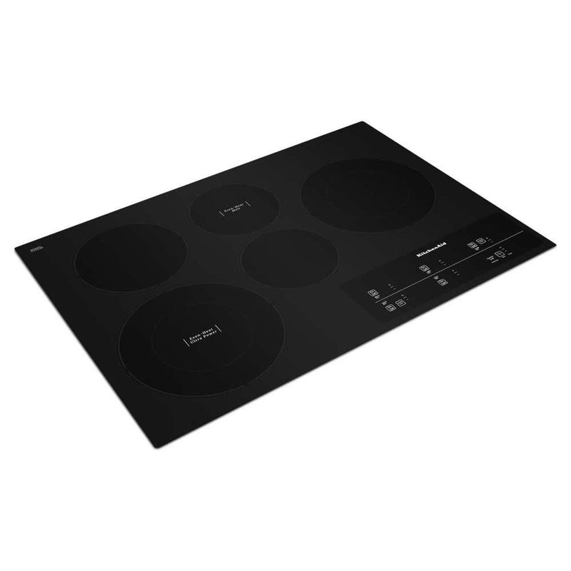 KitchenAid 30-inch Built-in Electric Cooktop with Even-Heat™ UltraPower™ Element KCES950HBL IMAGE 3