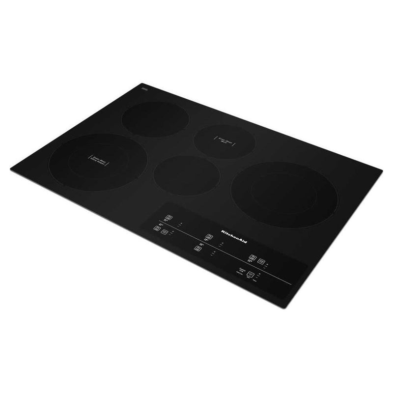 KitchenAid 30-inch Built-in Electric Cooktop with Even-Heat™ UltraPower™ Element KCES950HBL IMAGE 4