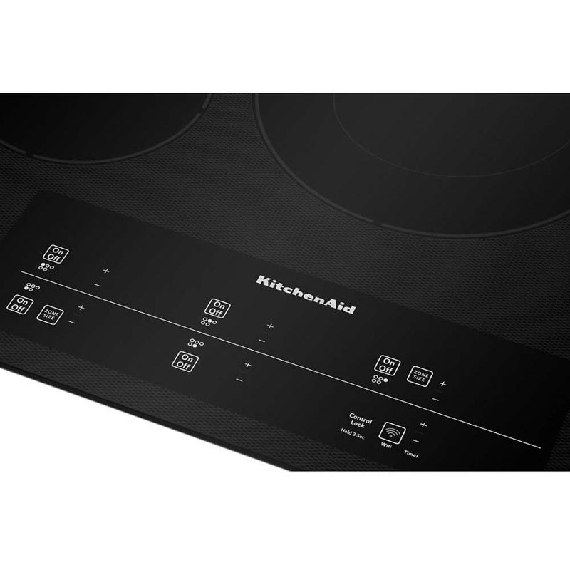 KitchenAid 30-inch Built-in Electric Cooktop with Even-Heat™ UltraPower™ Element KCES950HBL IMAGE 5