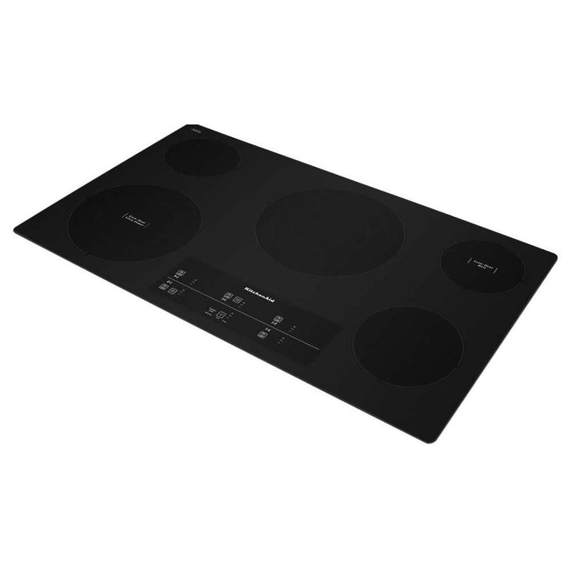 KitchenAid 36-inch Built-in Electric Cooktop with Even-Heat™ UltraPower™ Element KCES956HBL IMAGE 3