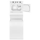  Whirlpool Stacked Washer/Dryer Electric Laundry Center WETLV27HW IMAGE 2
