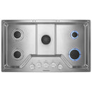 KitchenAid 36-inch Built-in Gas Cooktop with Even-Heat™ Burner KCGS356ESS