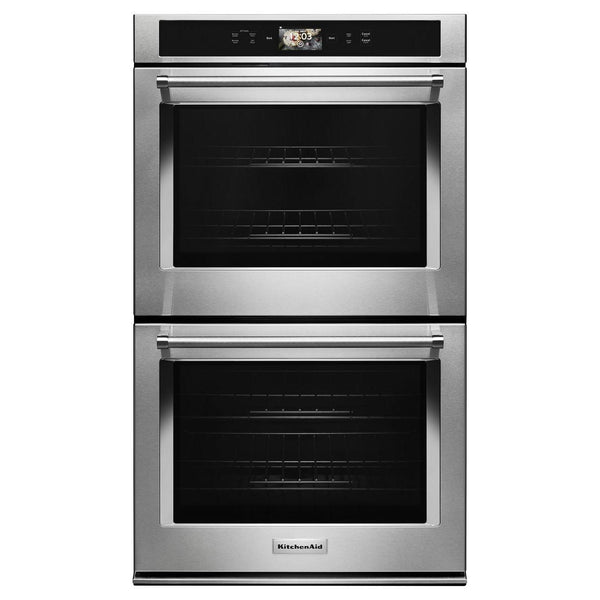 KitchenAid 30-inch, 10.0 cu.ft. Built-in Double Wall Oven with True Convection KODE900HSS IMAGE 1