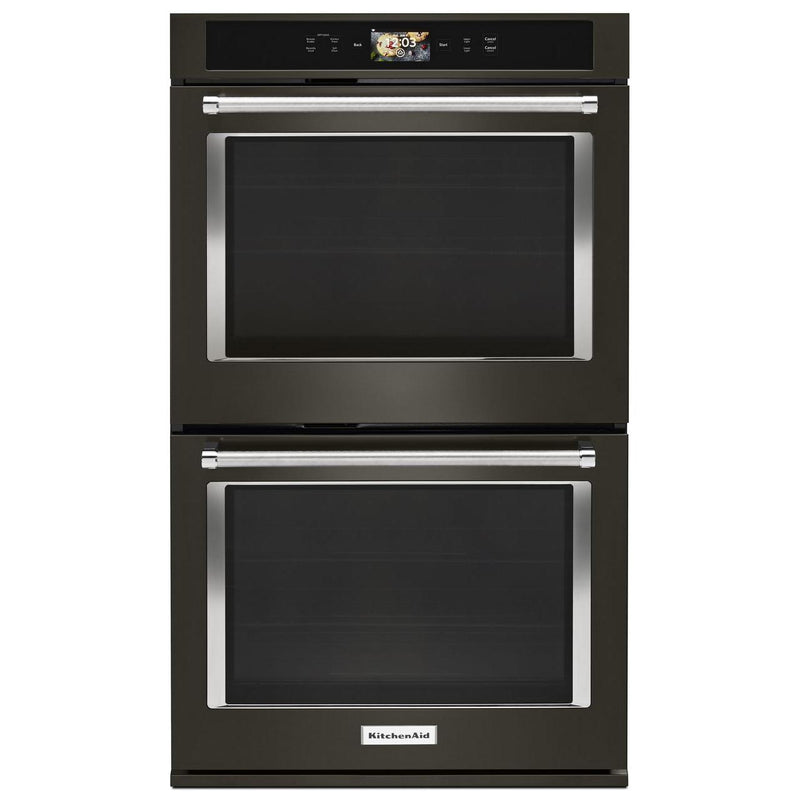 KitchenAid 30-inch, 10.0 cu.ft. Built-in Double Wall Oven with True Convection KODE900HBS IMAGE 1