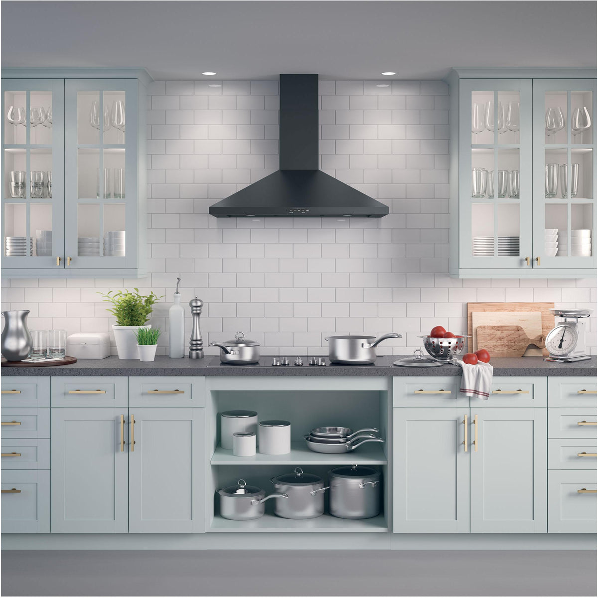 GE 36-inch Wall Mount Range Hood JVW5361FJDS 