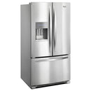 Whirlpool 36-inch, 24.7 cu. ft. French 3-Door Refrigerator with Ice and Water Dispensing System WRF555SDFZ