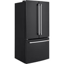 Caf? 33-inch, 18.6 cu. ft. Counter-Depth French 3-Door Refrigerator (Matte Black/Brushed Stainless) CWE19SP3ND1 (CWE19SP3ND1)