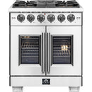 Forno 30-inch Capriasca Freestanding Gas Range with French Door FFSGS6460-30FFSGS646030