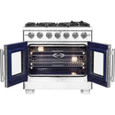 Forno 36-inch Freestanding Gas Range with 6 Burners and French Door FFSGS6460-36FFSGS646036
