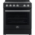 Forno 30-inch, 5 cu.ft Leonardo Espresso Electric Range FFSEL6012-30BLK