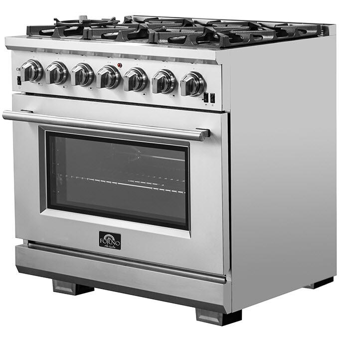 Forno Capriasca Alta Qualita 36-inch Freestanding Gas Range with Convection Technology FFSGS6260-36 IMAGE 2