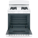 GE 30-inch Freestanding Gas Range with Front Controls JGBS10DEMWW IMAGE 2
