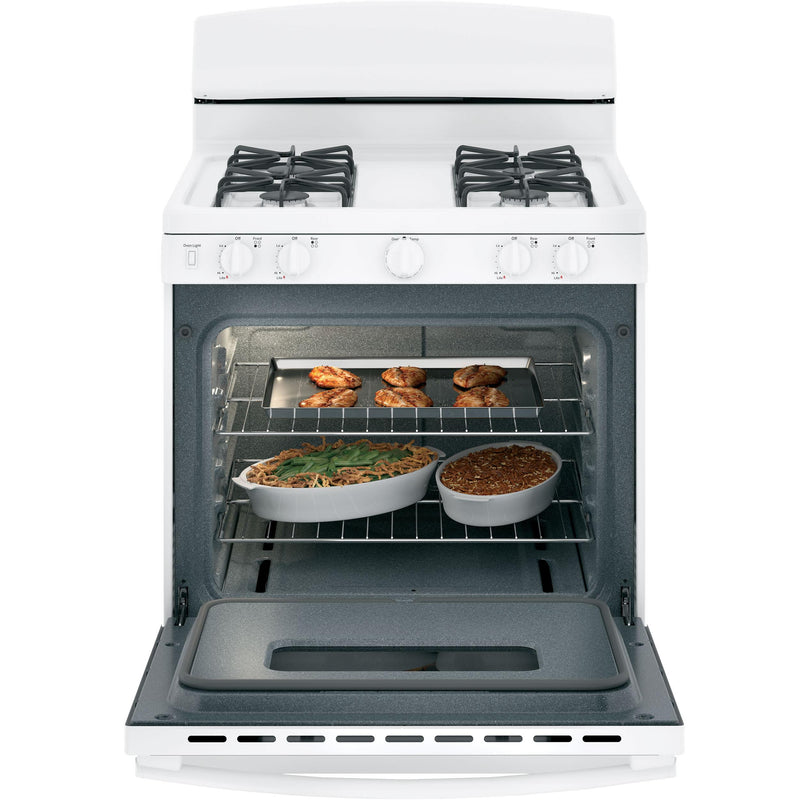 GE 30-inch Freestanding Gas Range with Front Controls